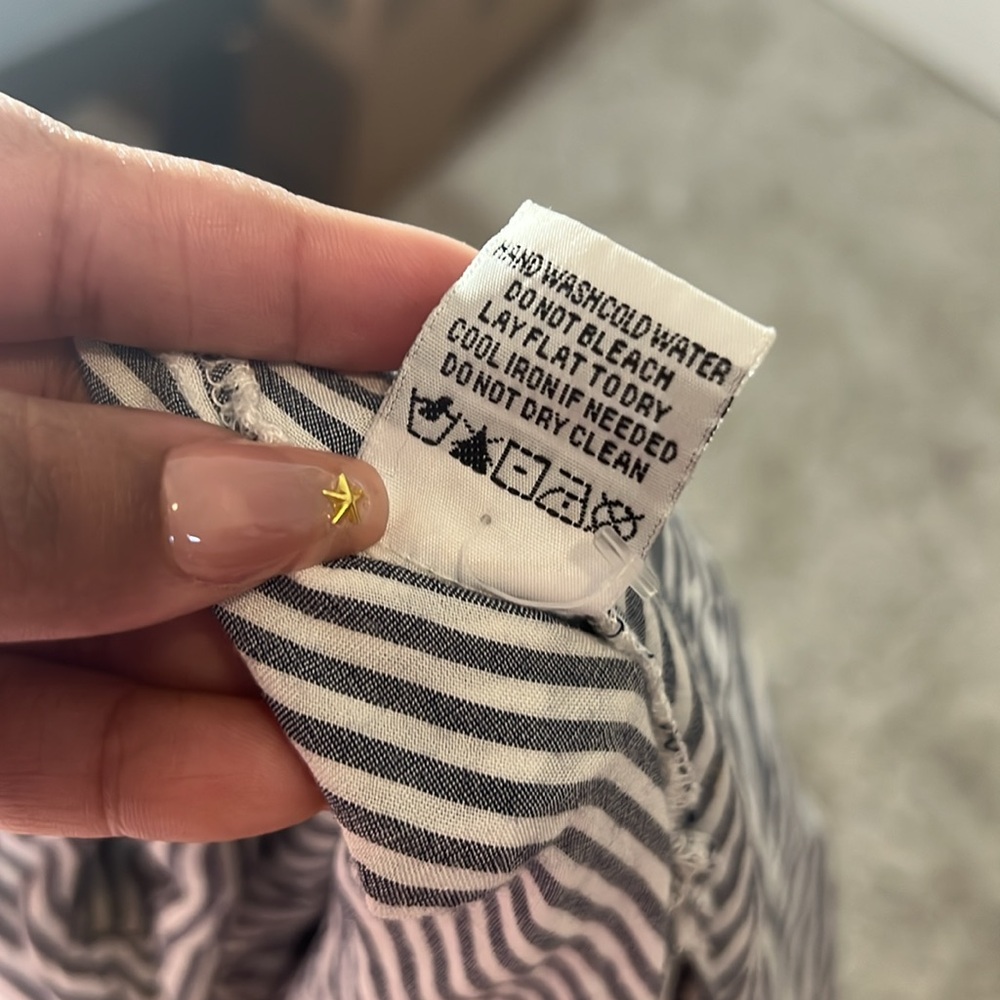 Velvet Heart Striped Button down Top - Picture 6 of 6
